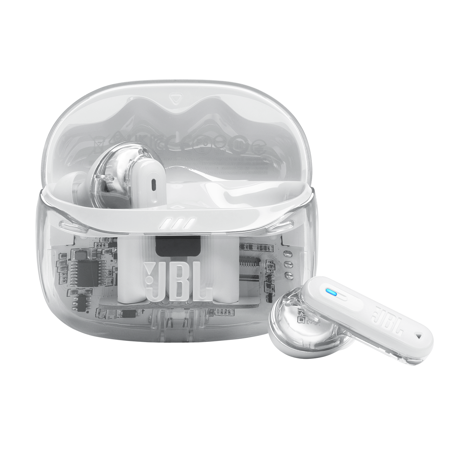 JBL Tune Beam 2 Ghost Edition - Ghost White - True Wireless Noise Cancelling Earbuds - Hero